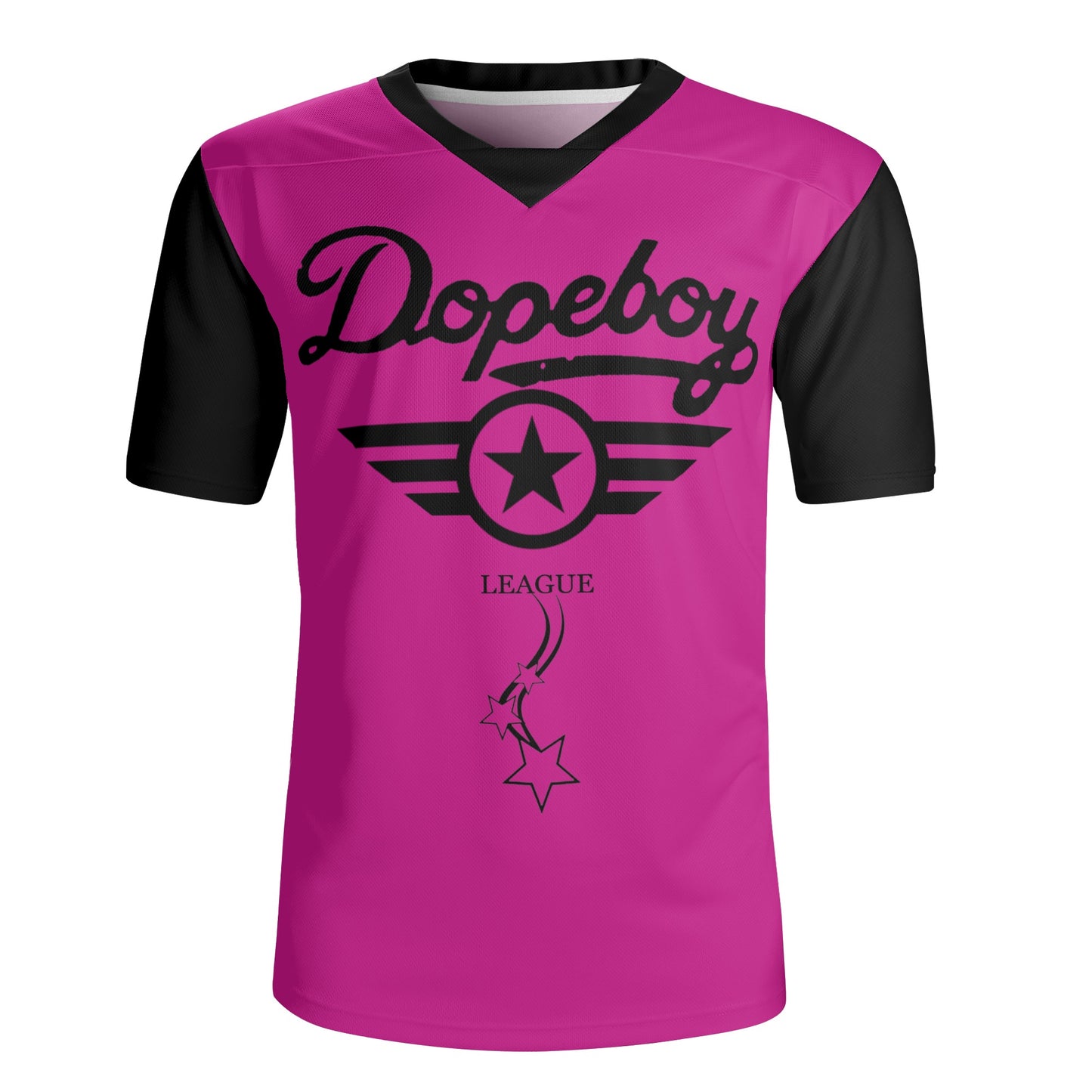 Dope Boy League Mens Purple  Rugby Jersey