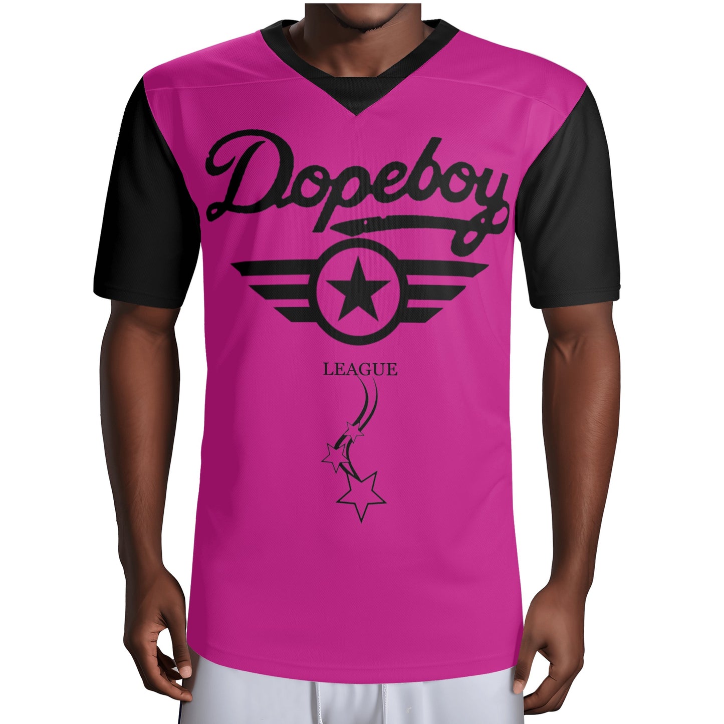 Dope Boy League Mens Purple  Rugby Jersey