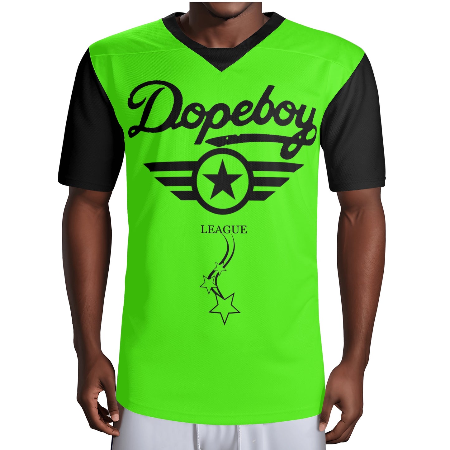 Dope Boy League Mens  Goo Green Rugby Jersey