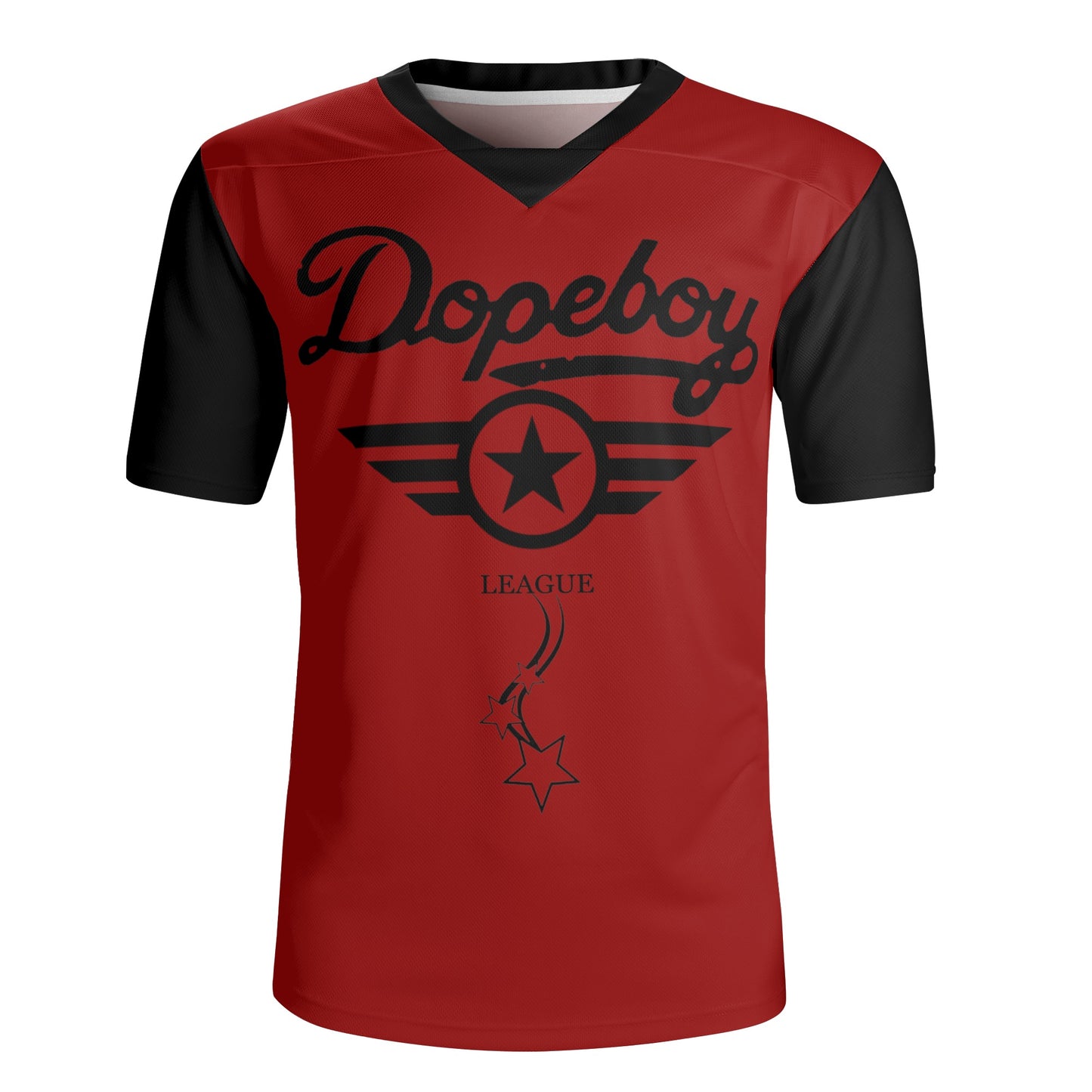 Dope Boy League Mens Maroon Rugby Jersey