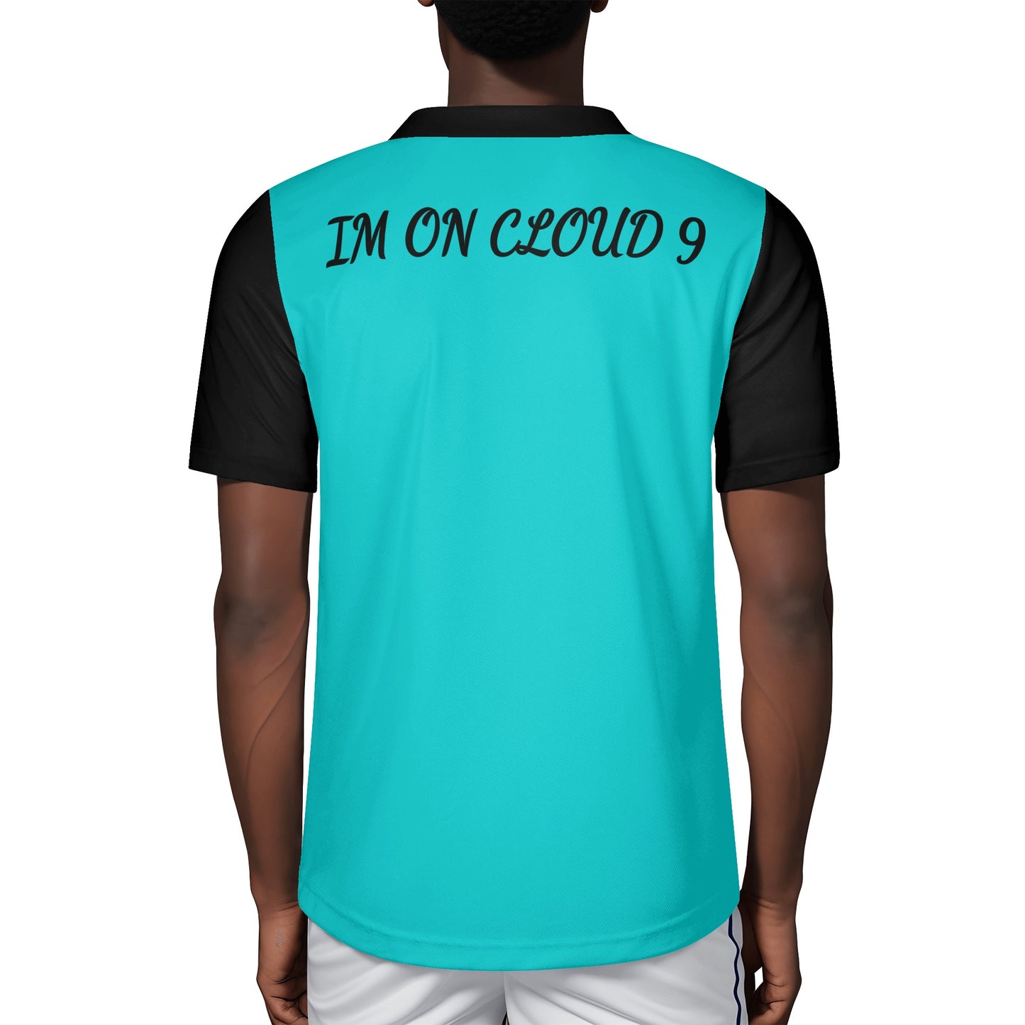 Leaf Me Alone 420 Edition Mens Turquoise Rugby Jersey