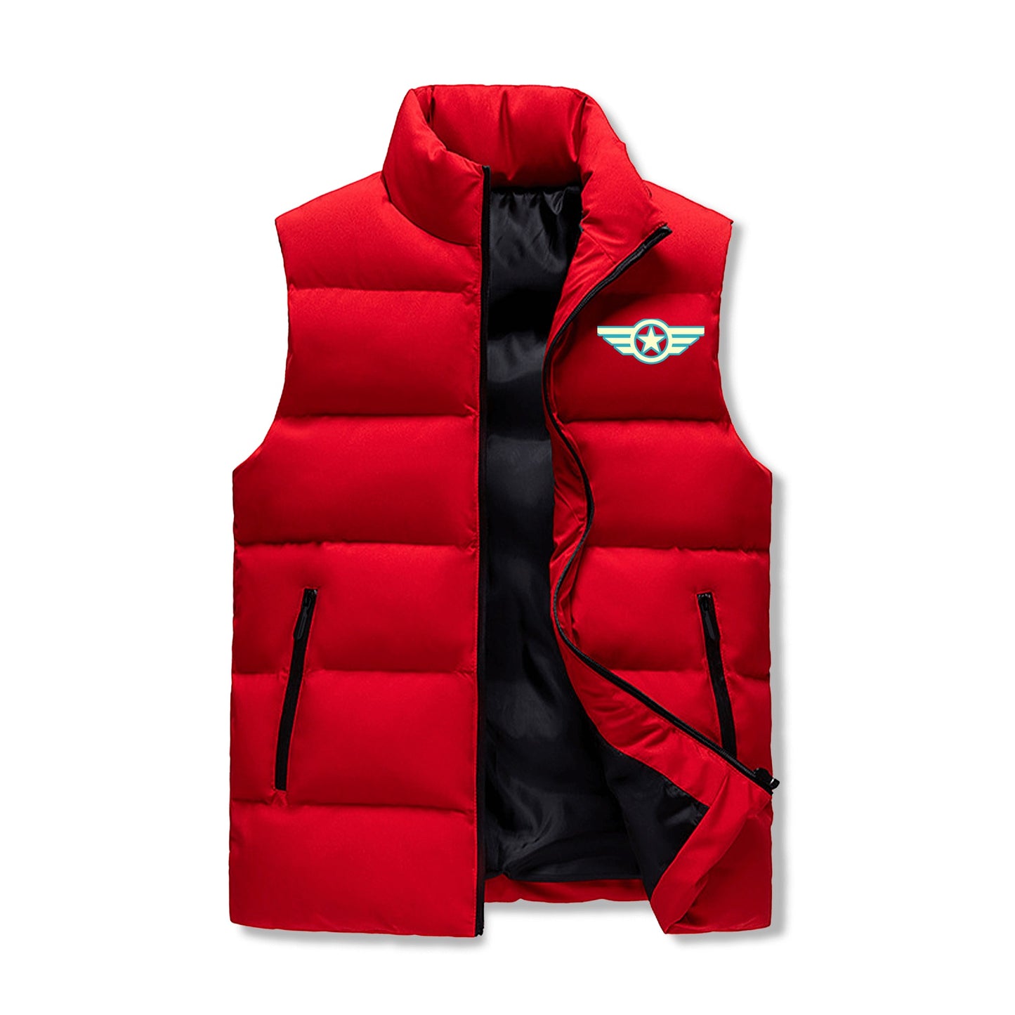 Star Duck Mens  Hooded Puffer Vest