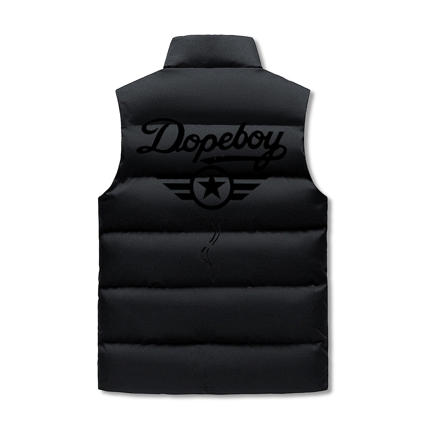 Dope Boy League Mens Hooded Puffer Vest