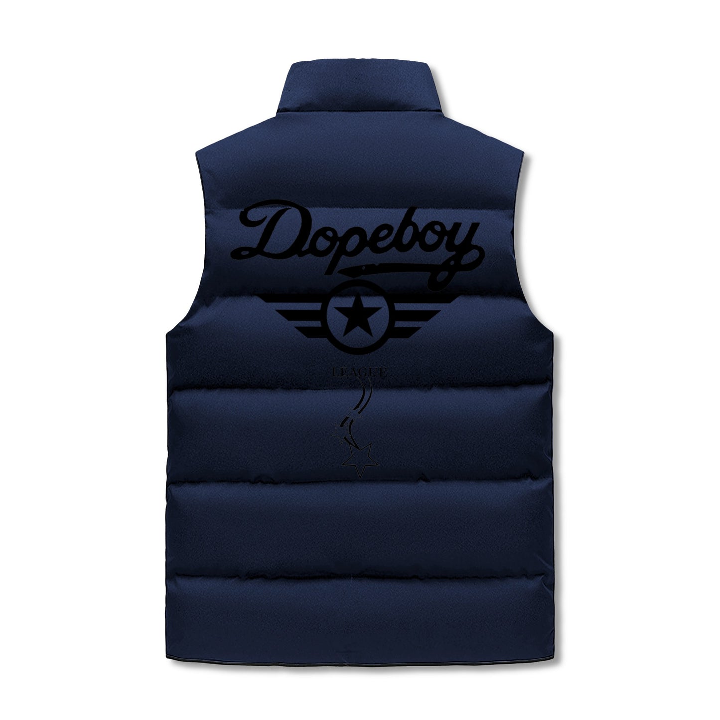 Dope Boy League Mens Hooded Puffer Vest