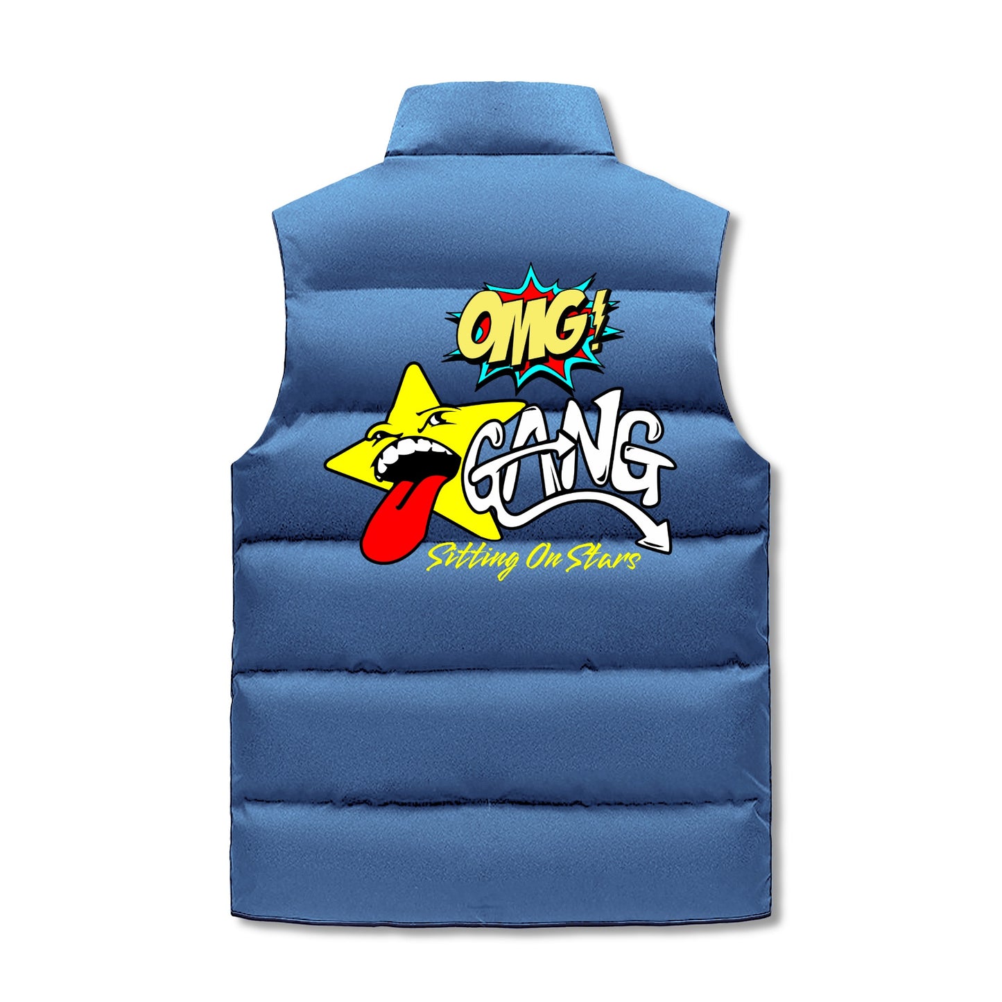 Star Gang Mens Hooded Puffer Vest