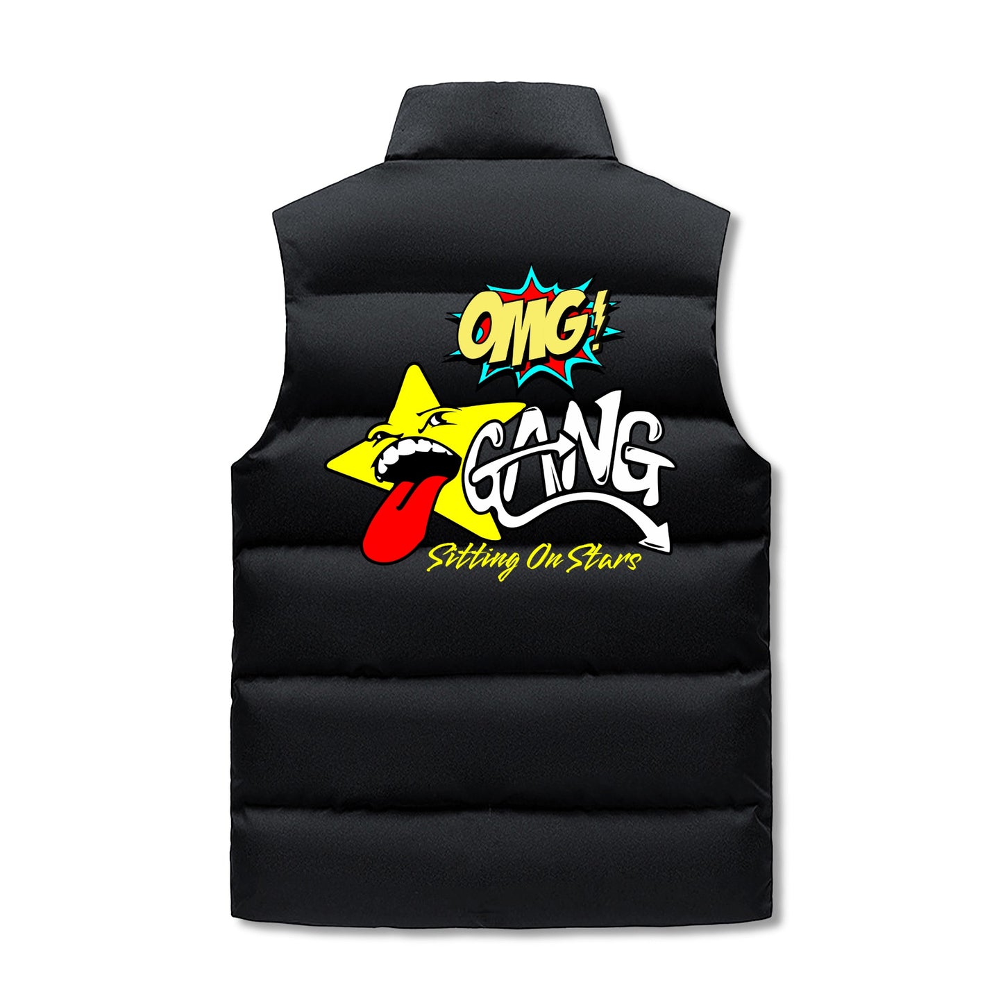 Star Gang Mens Hooded Puffer Vest