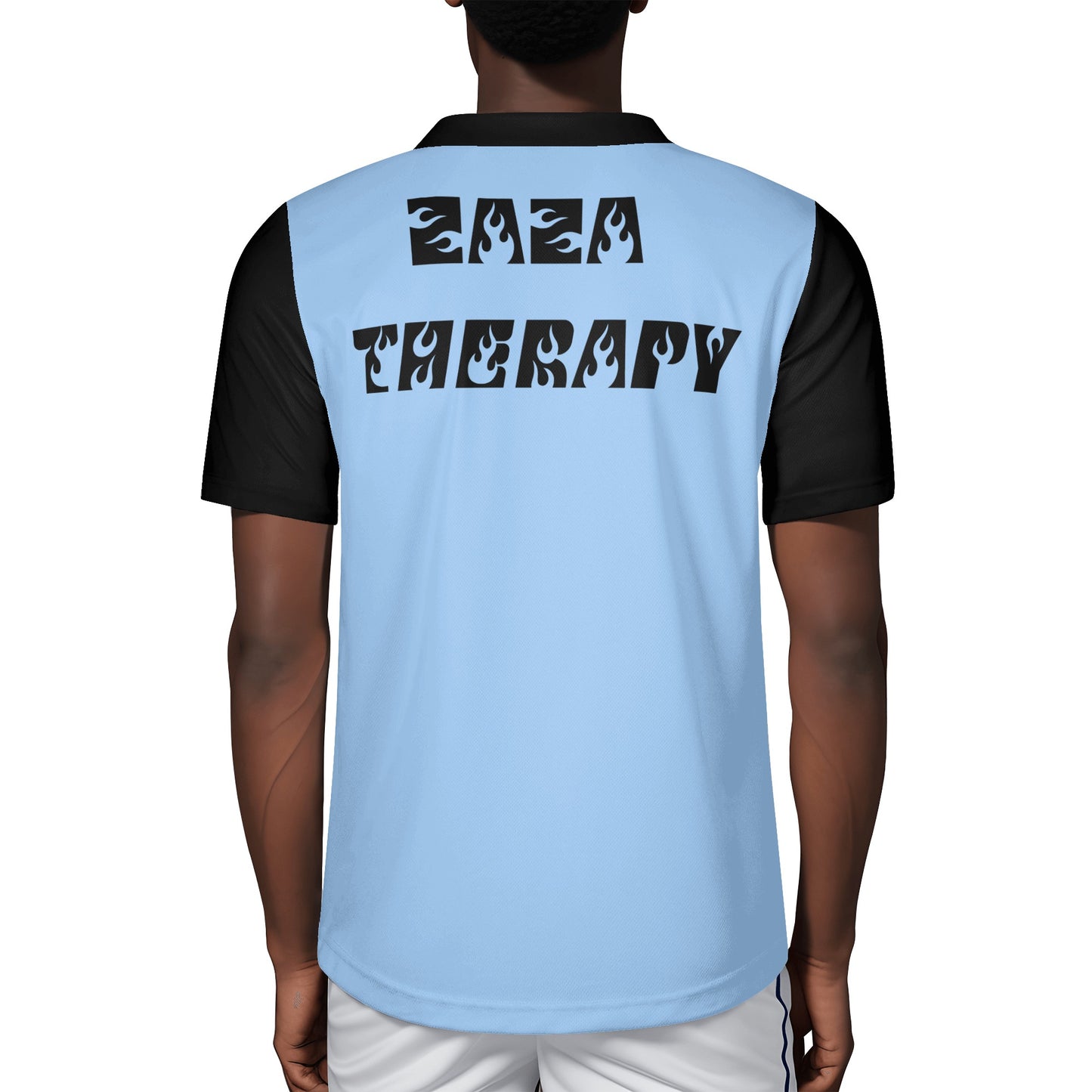 Leaf Me Alone 420 Edition Mens Sky Blue  Rugby Jersey