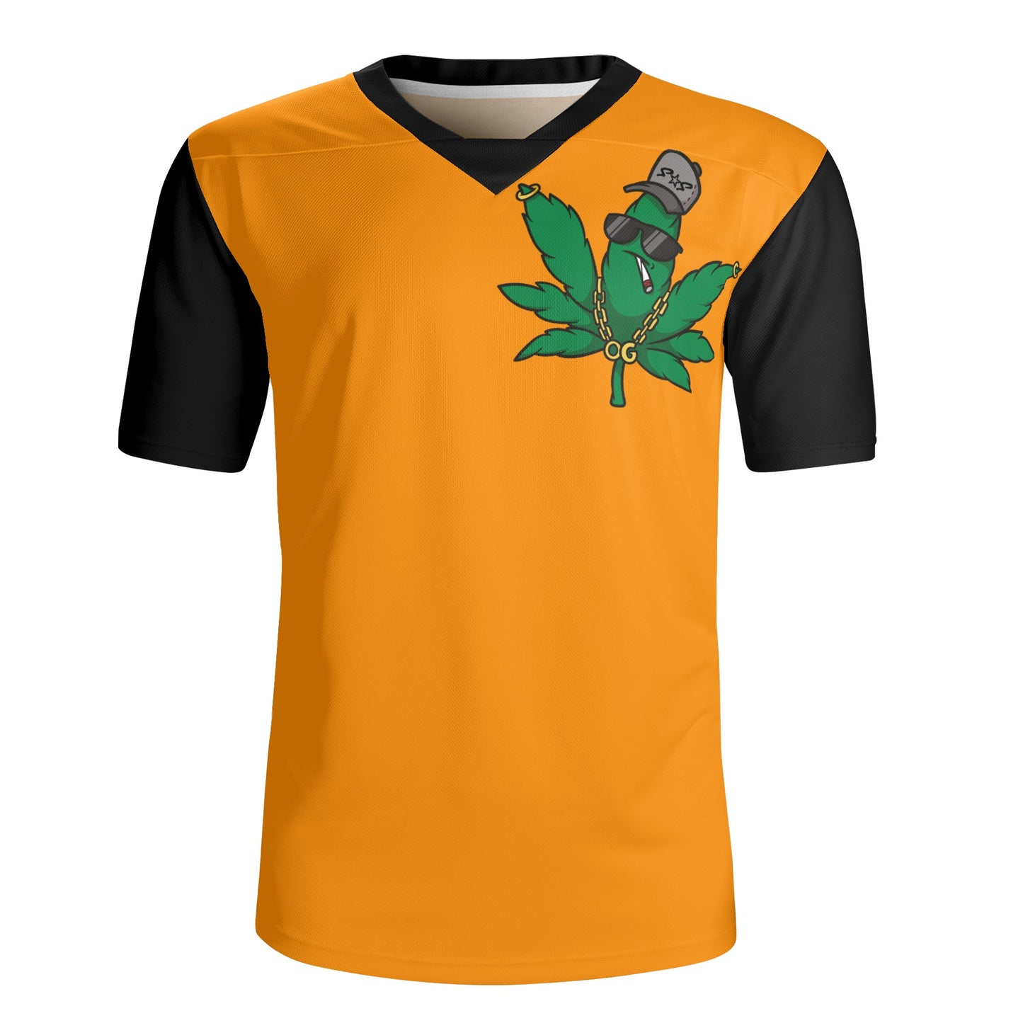 Leaf Me Alone 420 Edition Mens Orange Rugby Jersey