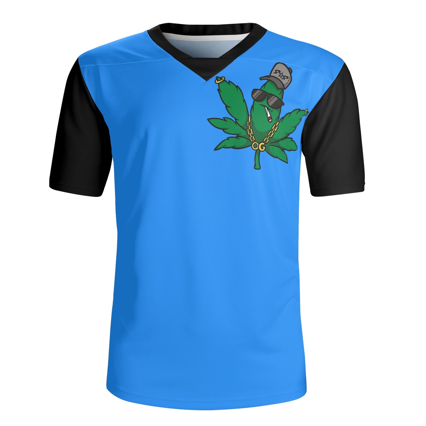 Leaf Me Alone 420 Edition Mens Blue Rugby Jersey