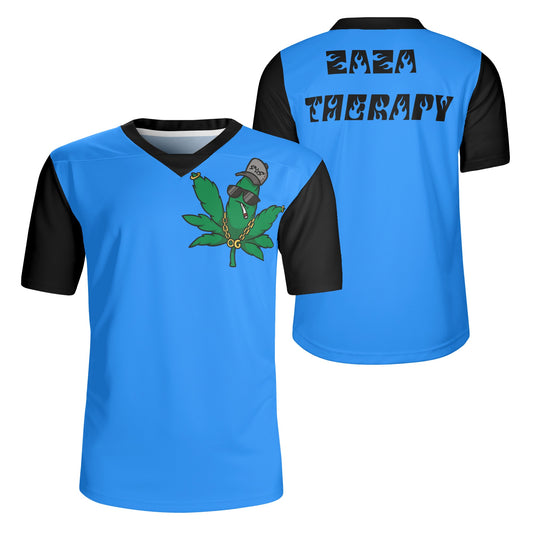 Leaf Me Alone 420 Edition Mens Blue Rugby Jersey