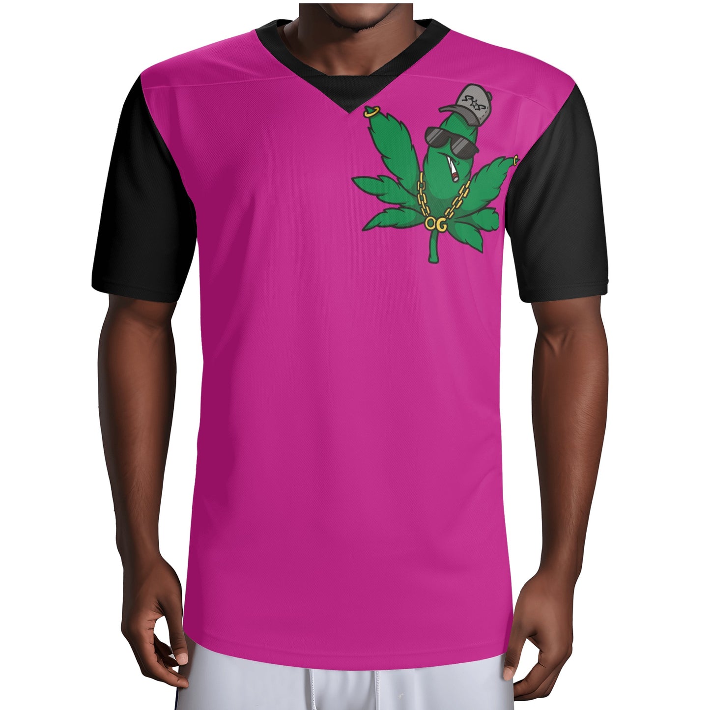 Leaf Me Alone 420 Edition Mens  Purple Rugby Jersey