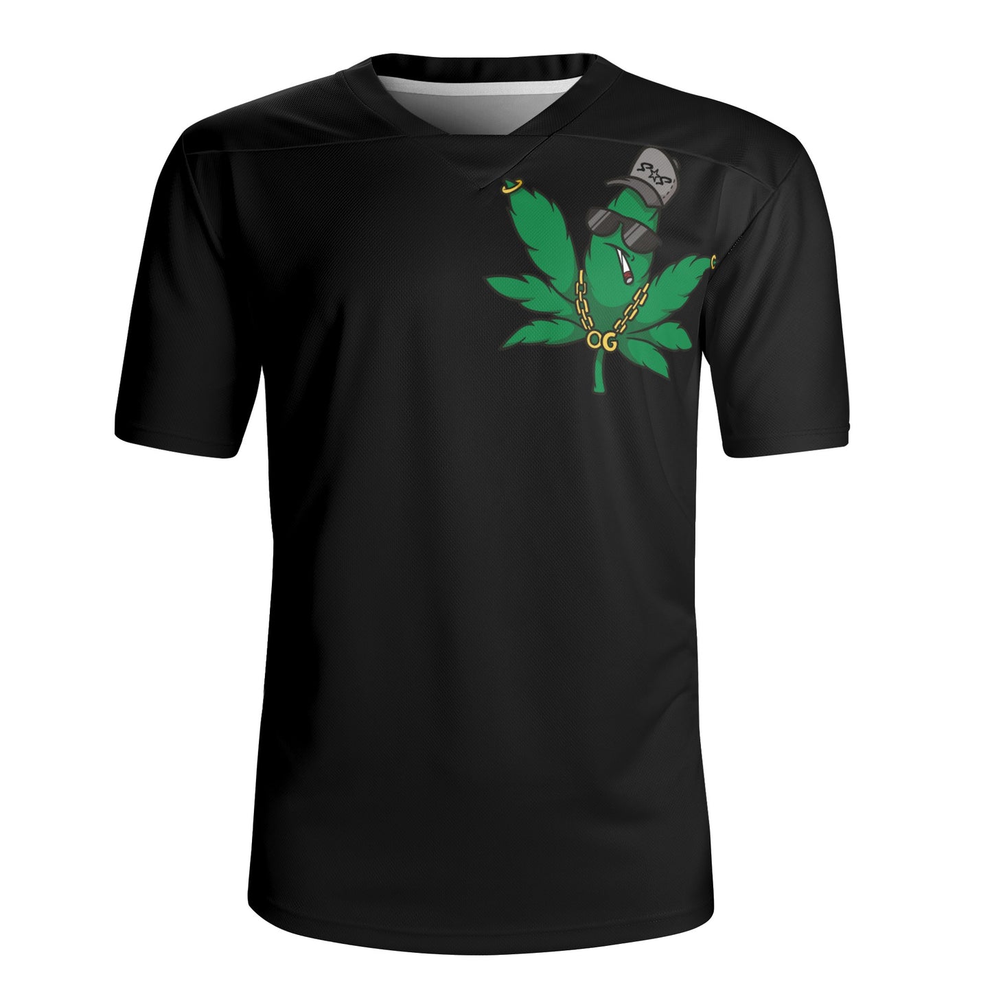 Leaf Me Alone 420 Edition Mens Black Rugby Jersey