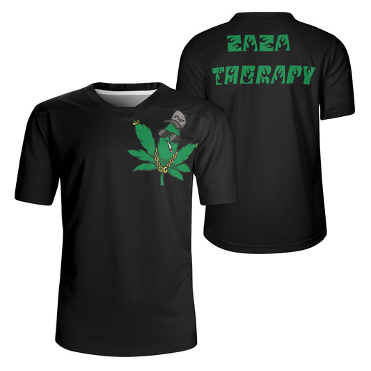 Leaf Me Alone 420 Edition Mens Black Rugby Jersey