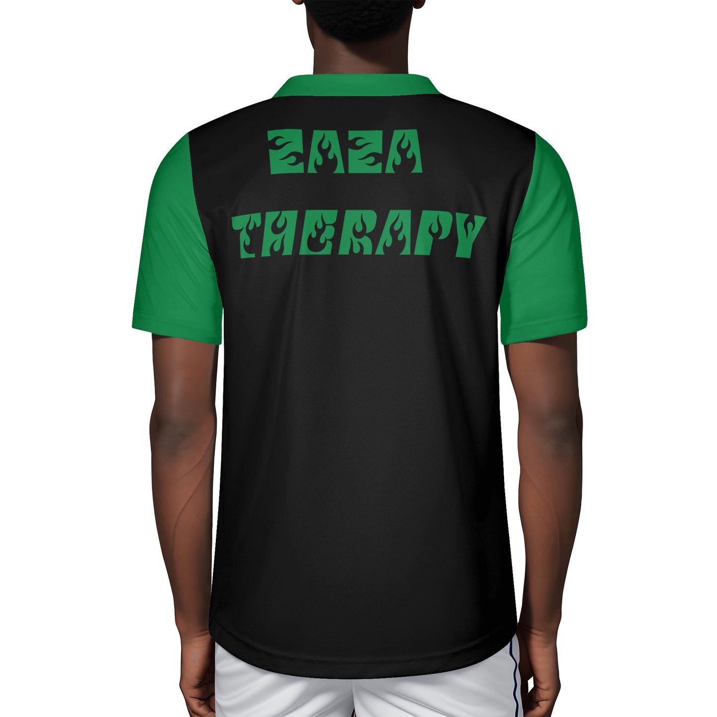 Leaf Me Alone 4/20 Edition Mens Black/Green  Rugby Jersey