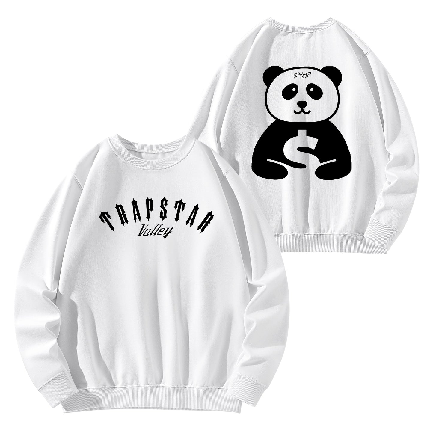 Trap Star Valley Panda 1.0 Mens/Womens Adult Cotton Sweater Shirt