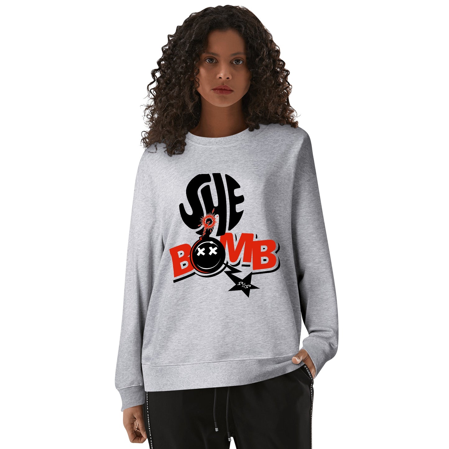 She Bomb Mens/Womens Adult Cotton Sweater Shirt