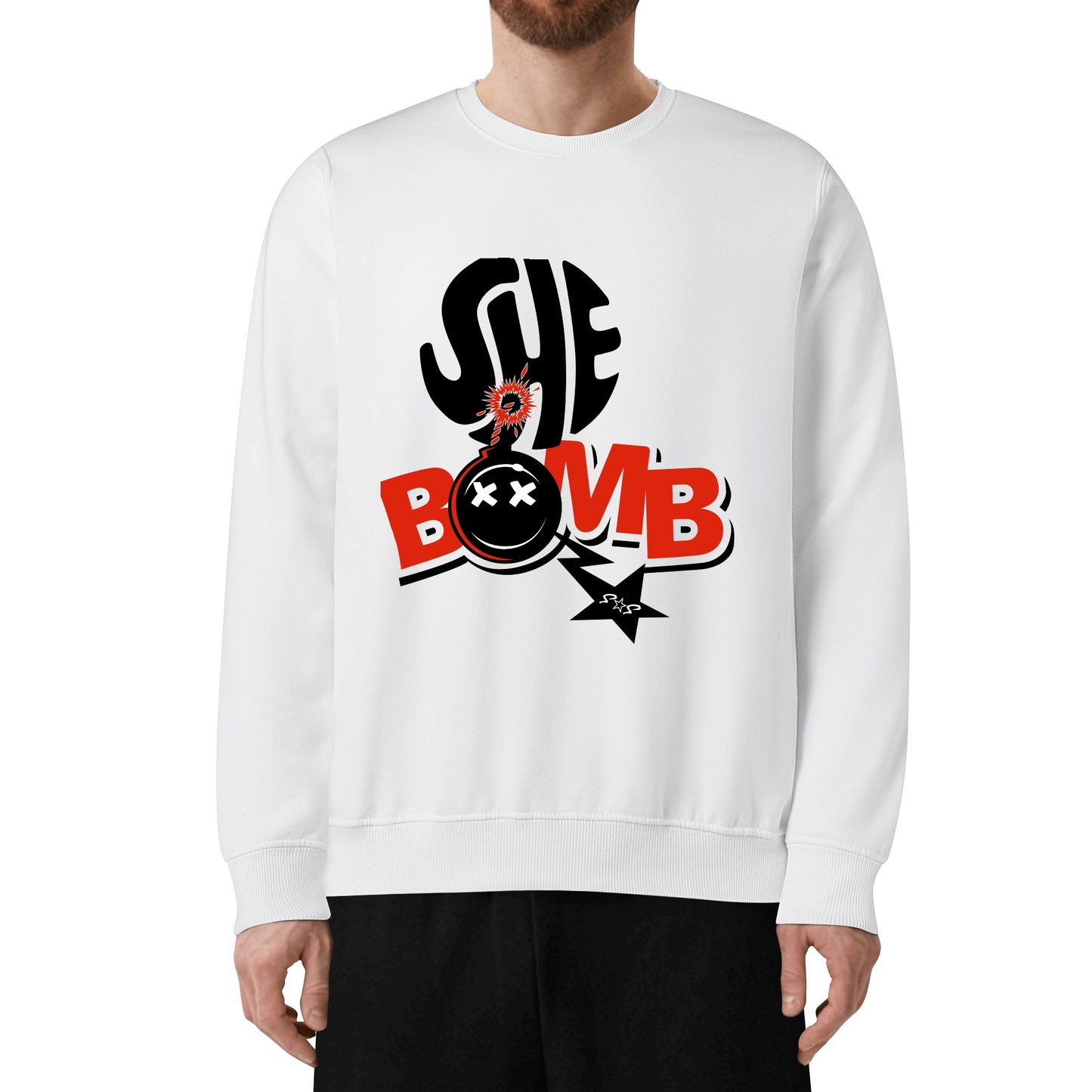 She Bomb Mens/Womens Adult Cotton Sweater Shirt