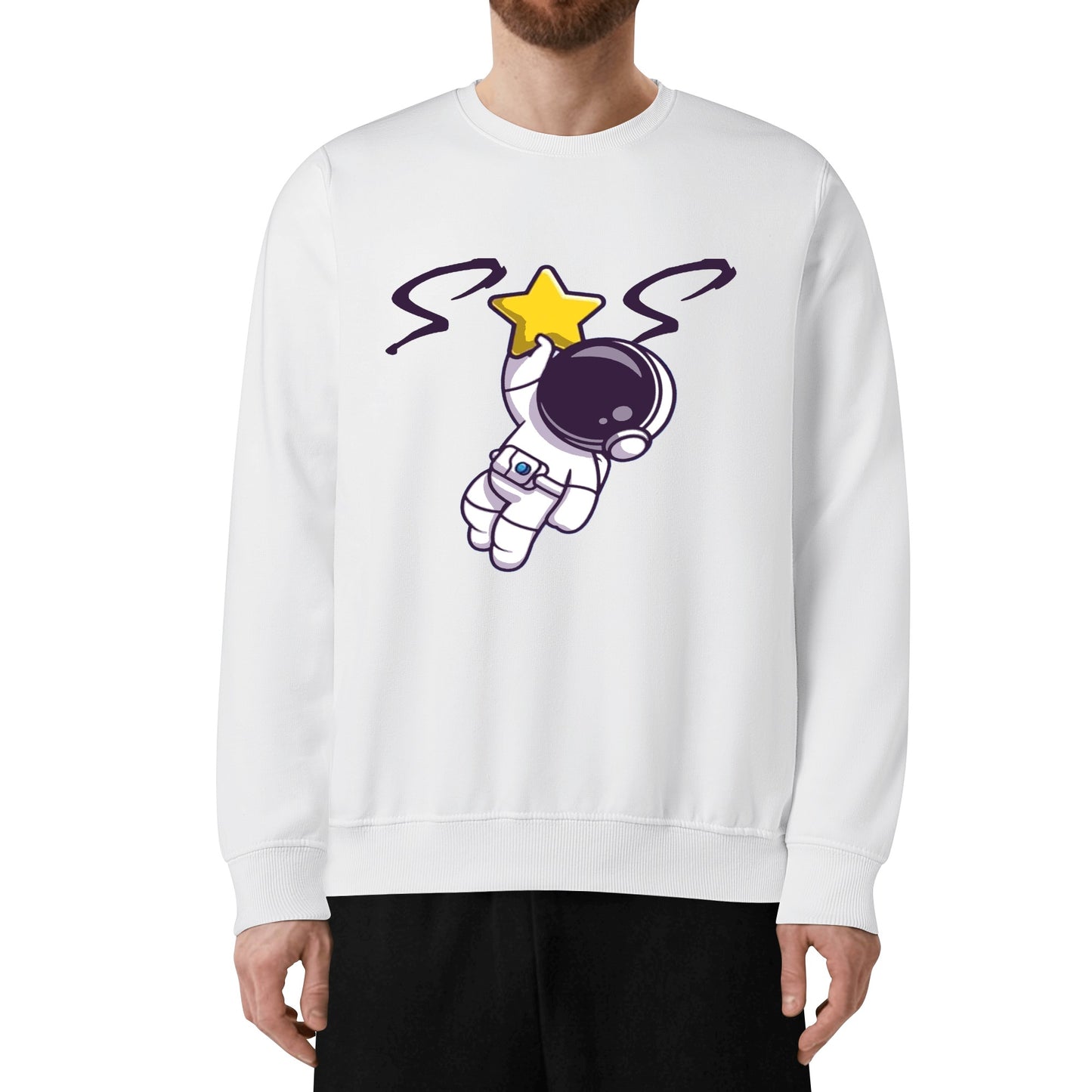 Space Man 23 Mens/Womens Adult Cotton Sweater Shirt