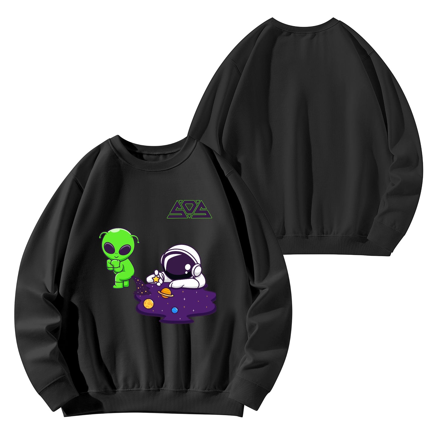 Space Aliens Mens/Womens Adult Cotton Sweater Shirt