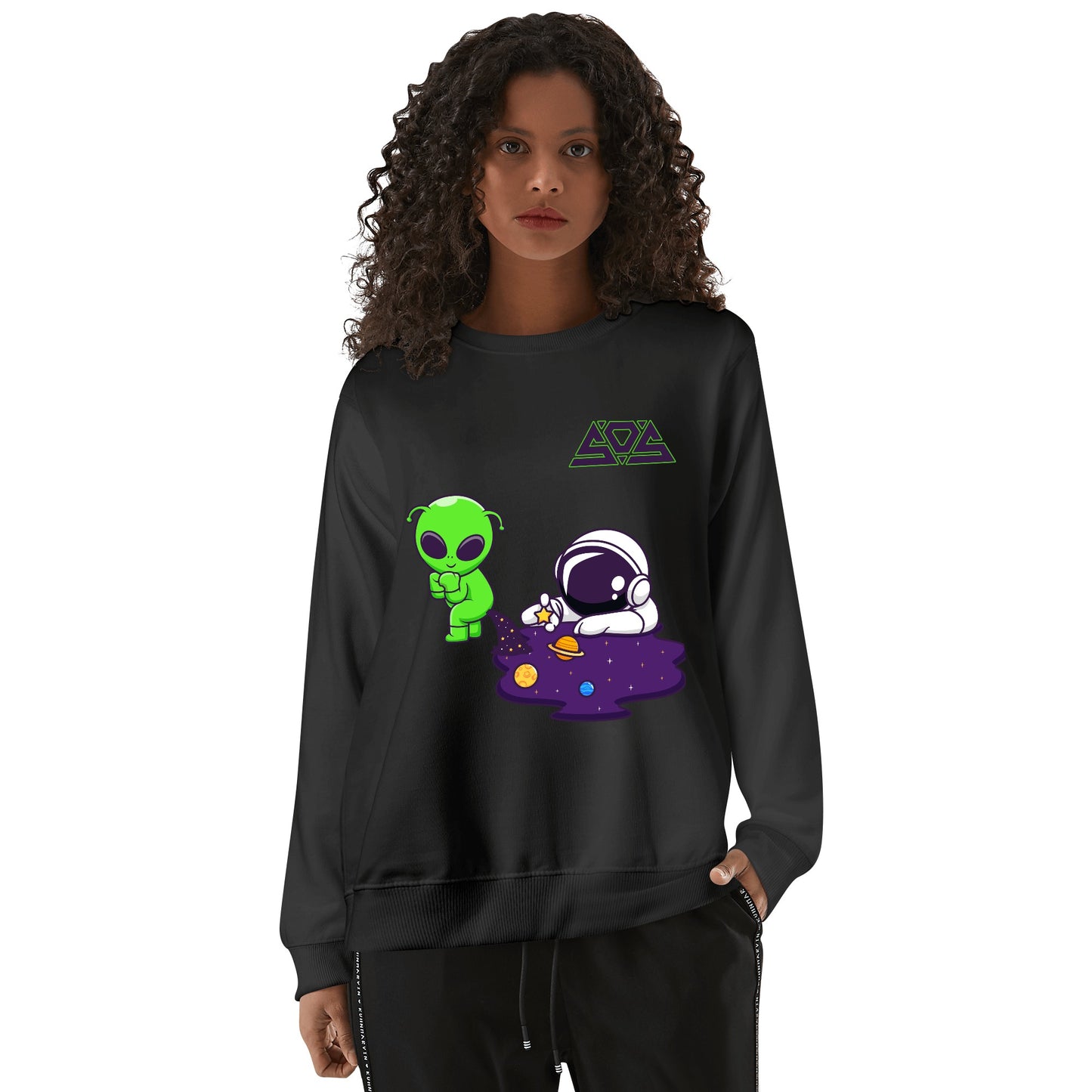 Space Aliens Mens/Womens Adult Cotton Sweater Shirt