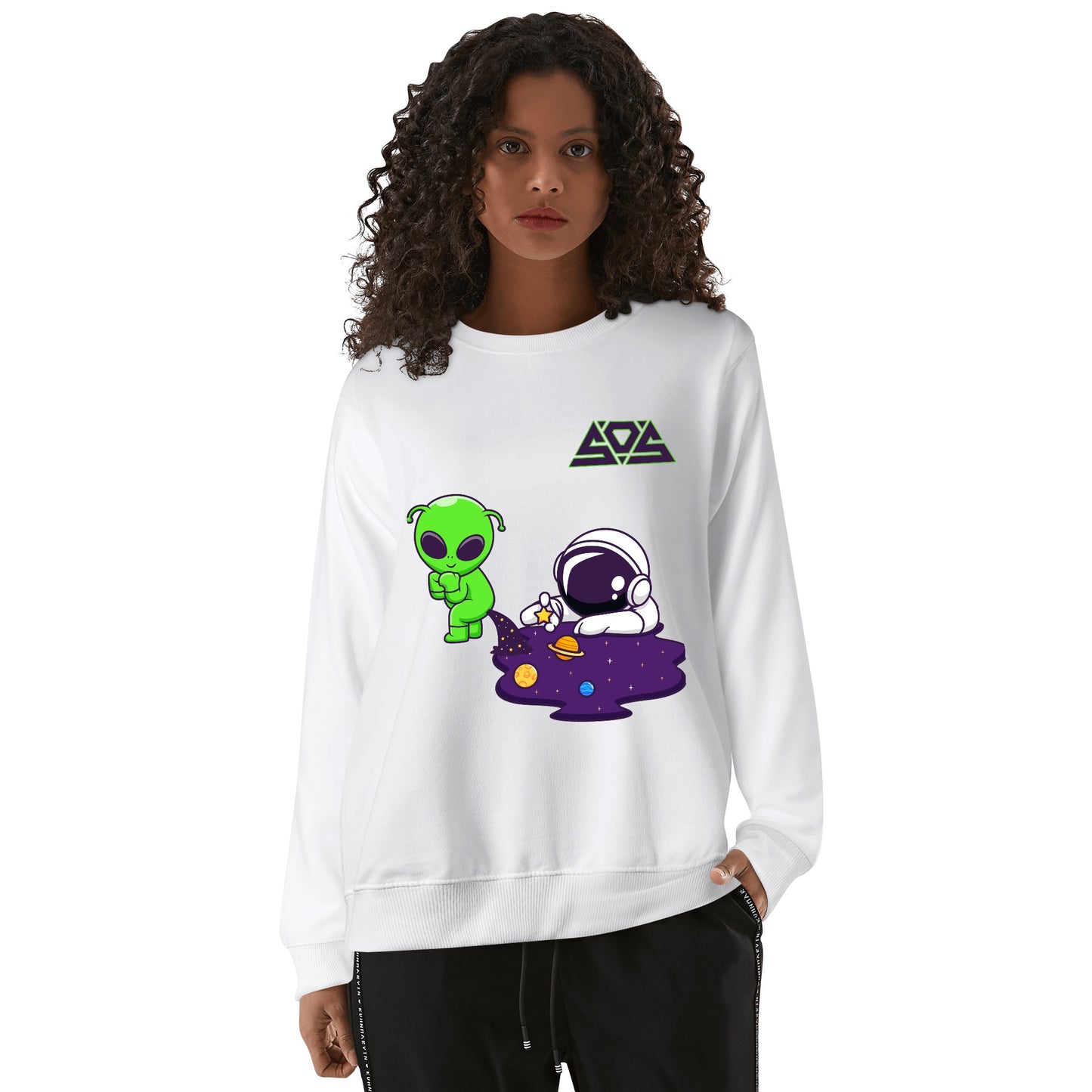 Space Aliens Mens/Womens Adult Cotton Sweater Shirt