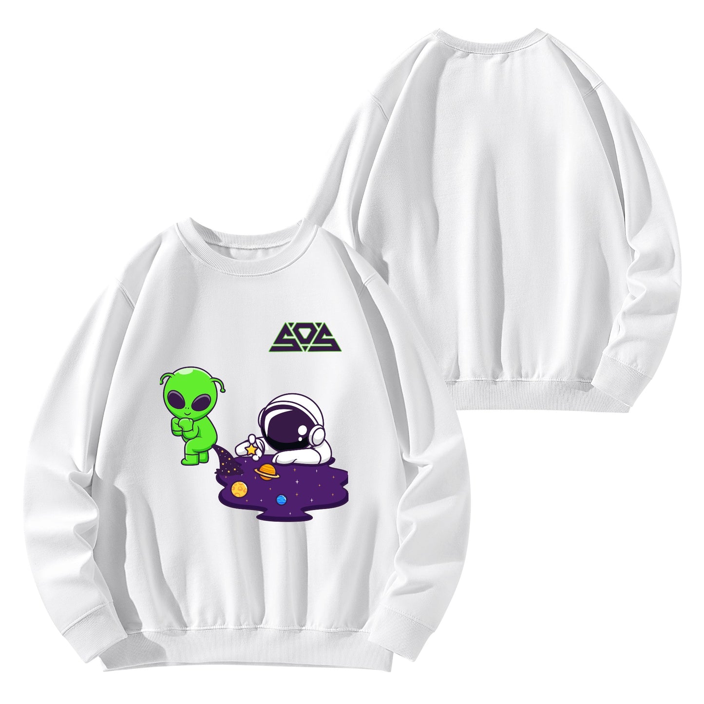 Space Aliens Mens/Womens Adult Cotton Sweater Shirt