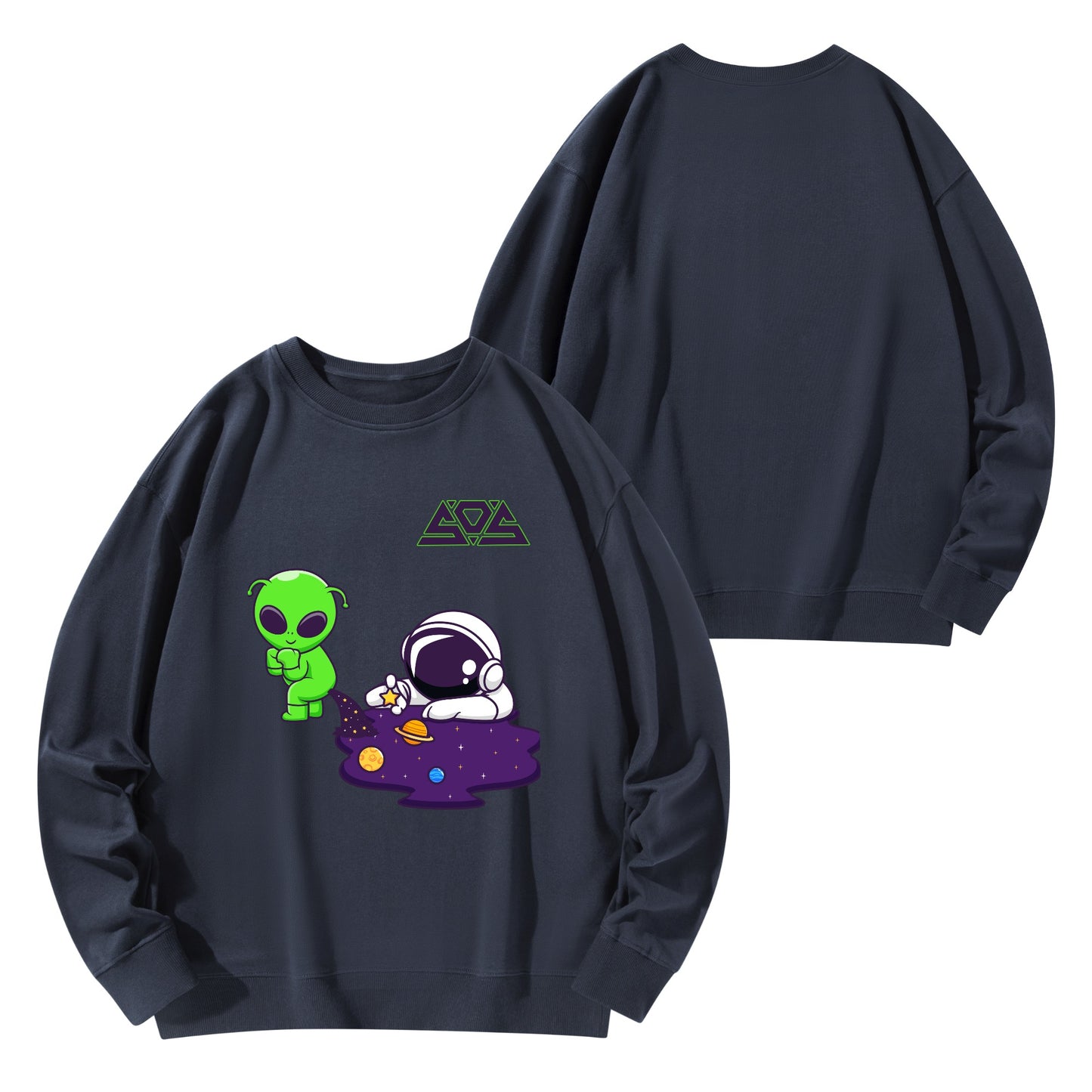 Space Aliens Mens/Womens Adult Cotton Sweater Shirt