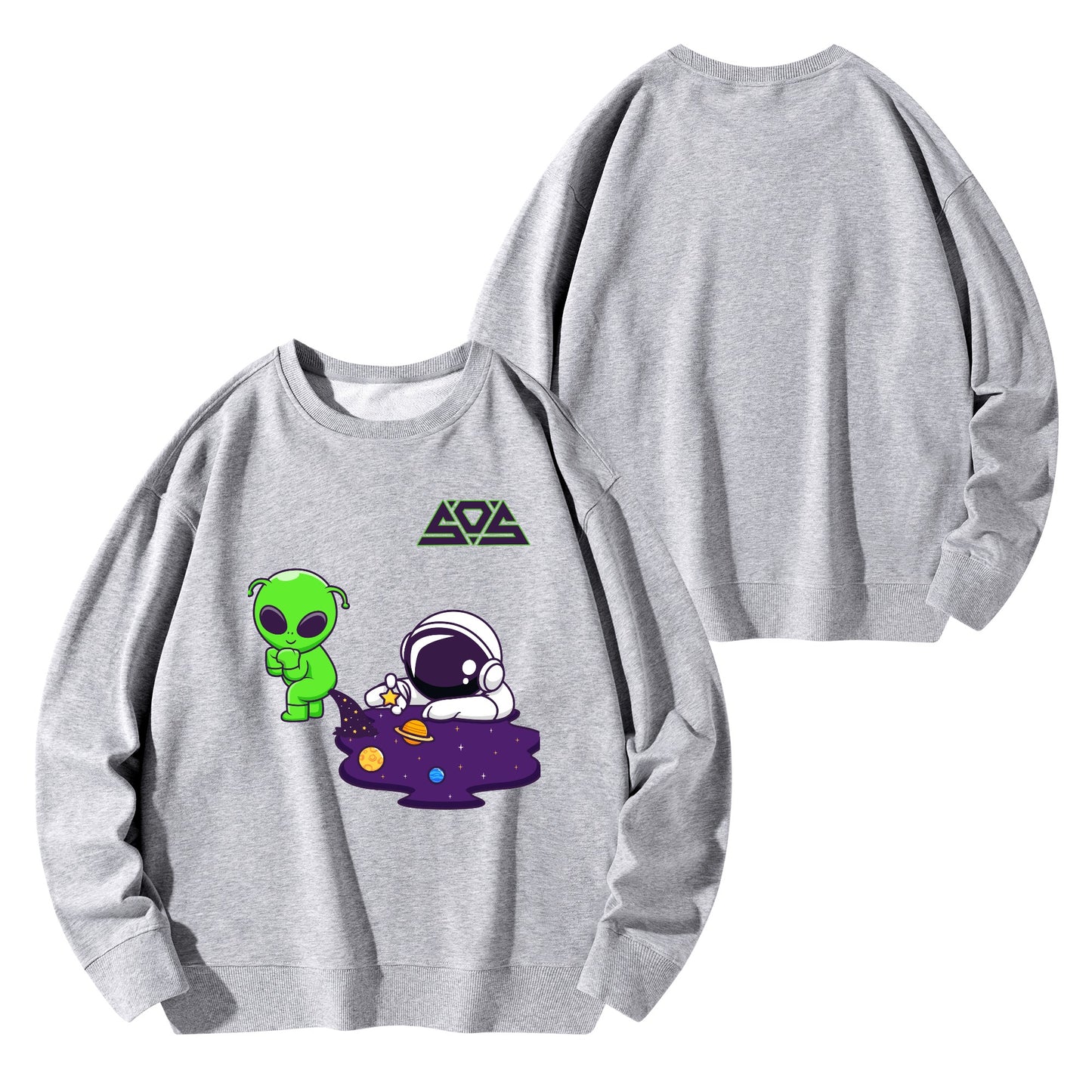 Space Aliens Mens/Womens Adult Cotton Sweater Shirt