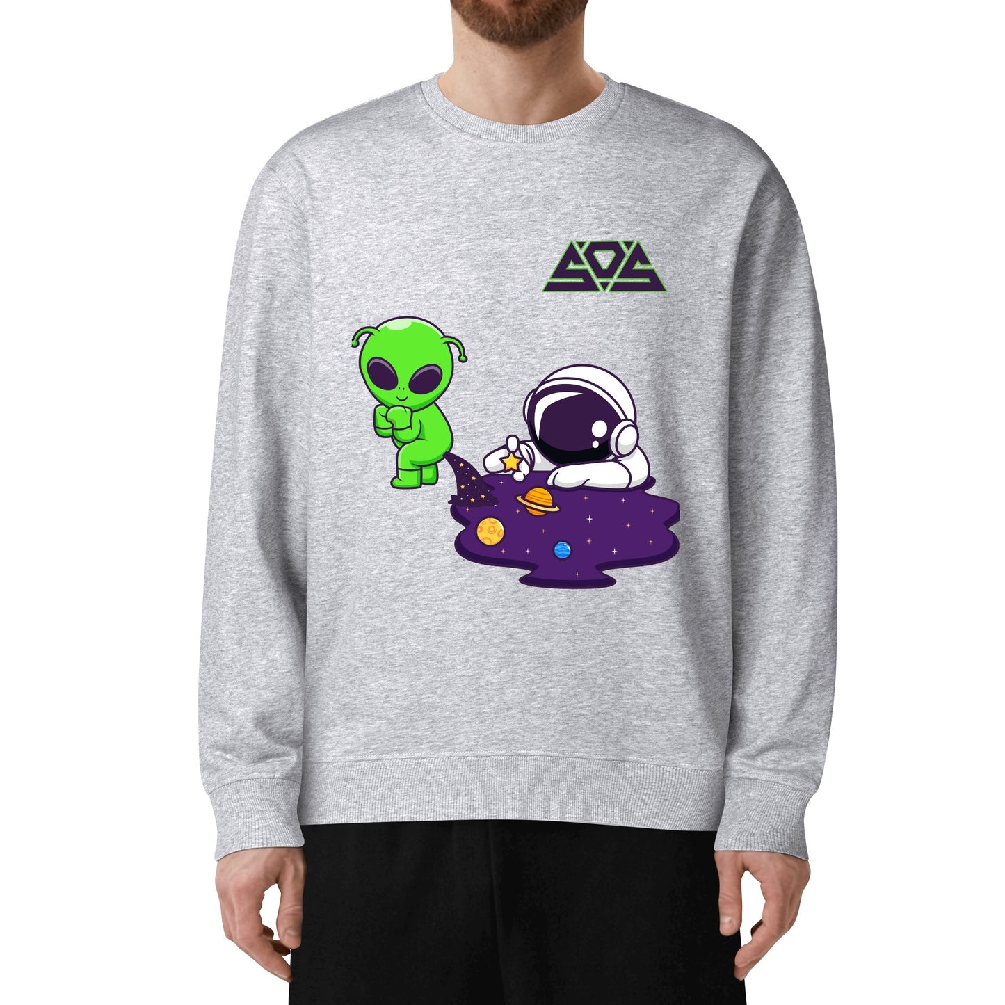 Space Aliens Mens/Womens Adult Cotton Sweater Shirt