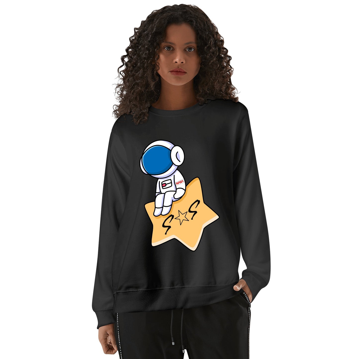 S.O.S Astronaut Mens/Womens Adult Cotton Sweater Shirt