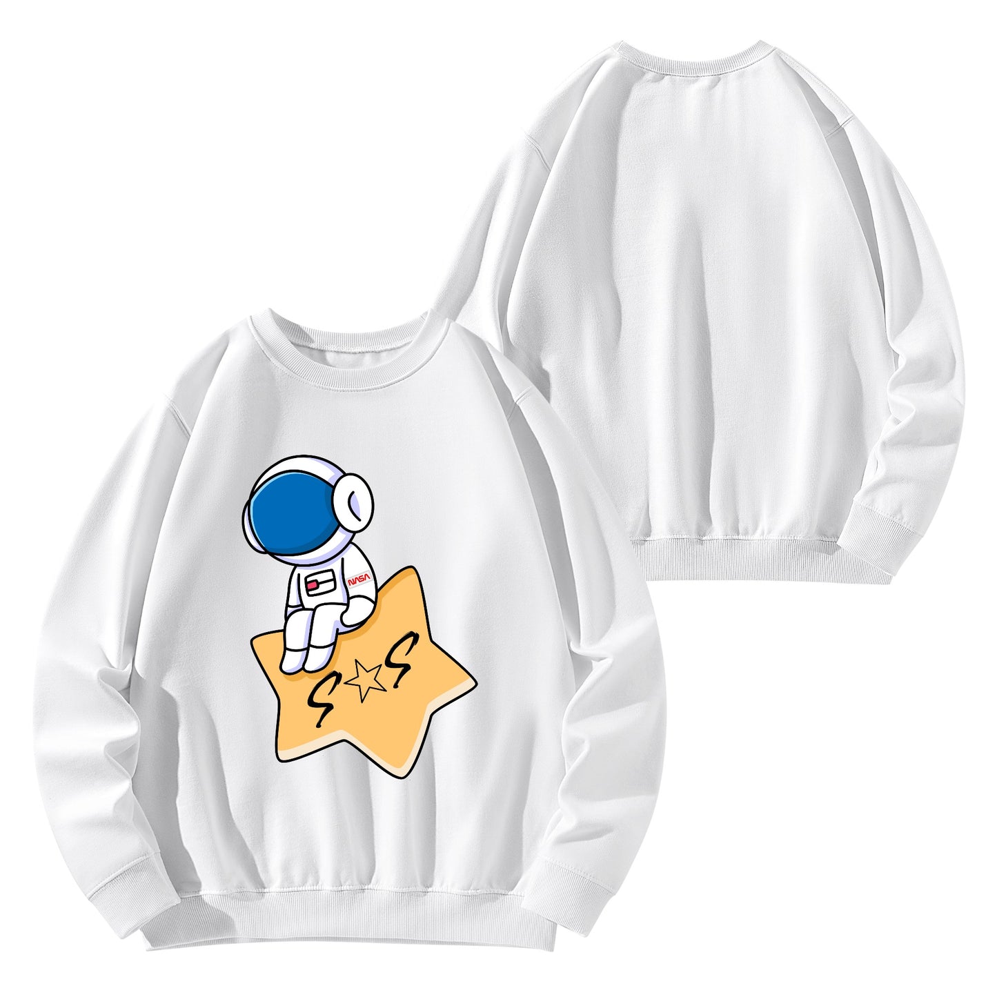 S.O.S Astronaut Mens/Womens Adult Cotton Sweater Shirt