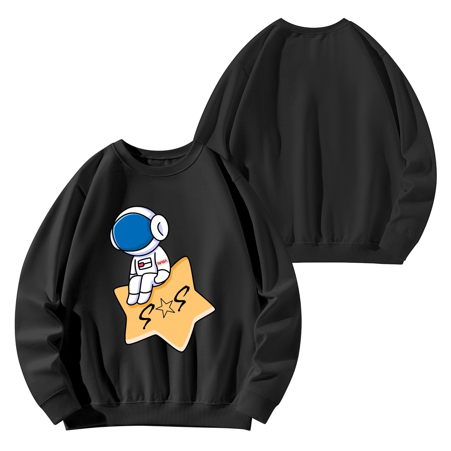 S.O.S Astronaut Mens/Womens Adult Cotton Sweater Shirt