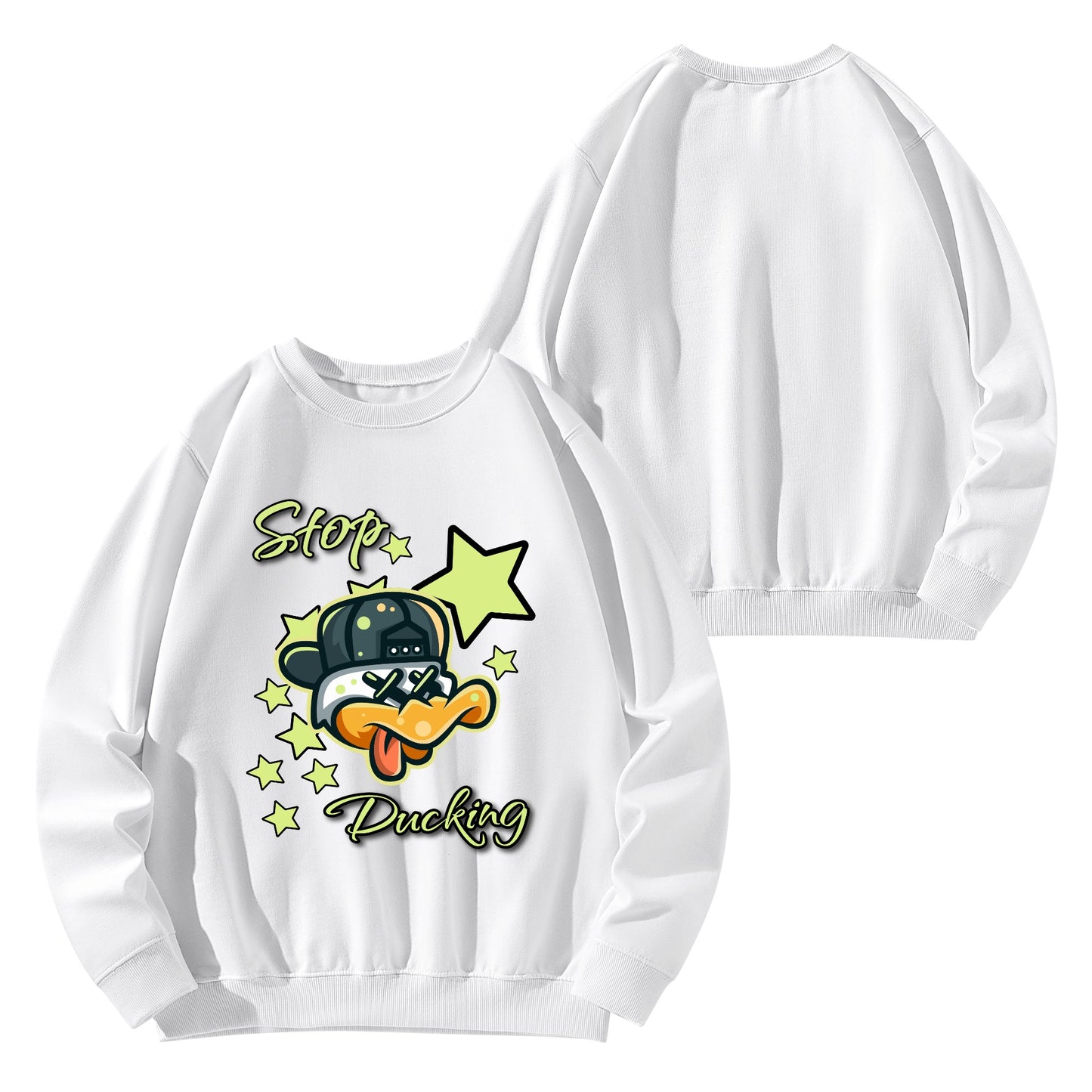 Stop Ducking Mens/Womens Adult Cotton Sweater Shirt