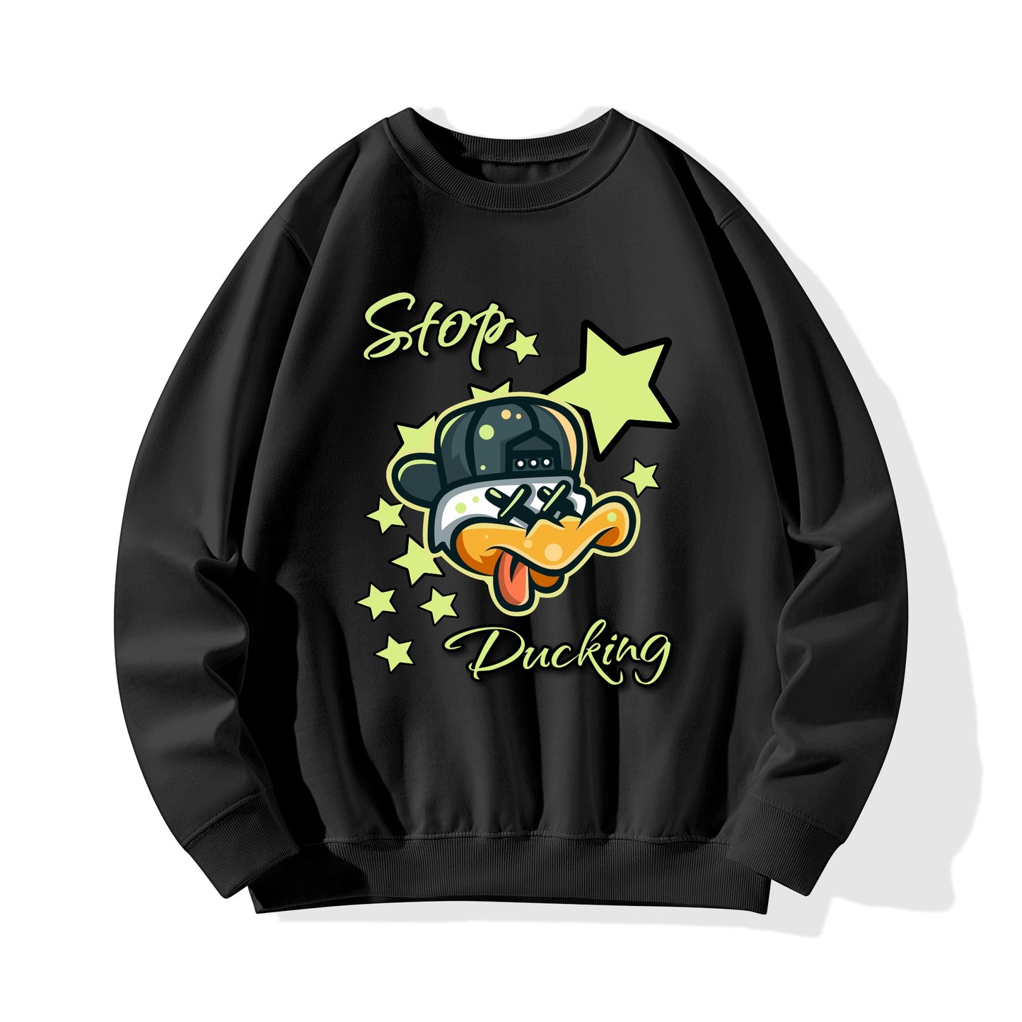 Stop Ducking Mens/Womens Adult Cotton Sweater Shirt