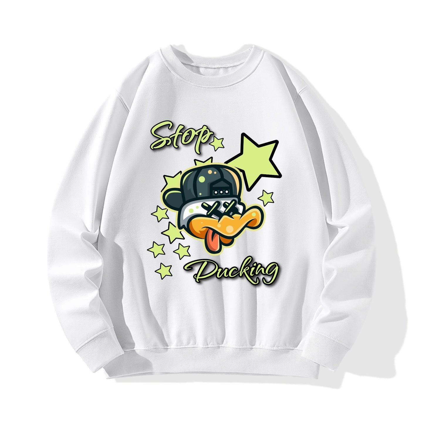 Stop Ducking Mens/Womens Adult Cotton Sweater Shirt