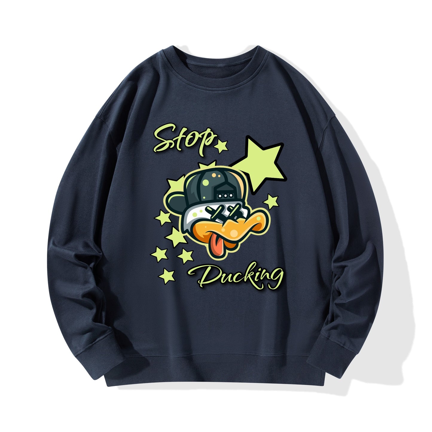 Stop Ducking Mens/Womens Adult Cotton Sweater Shirt