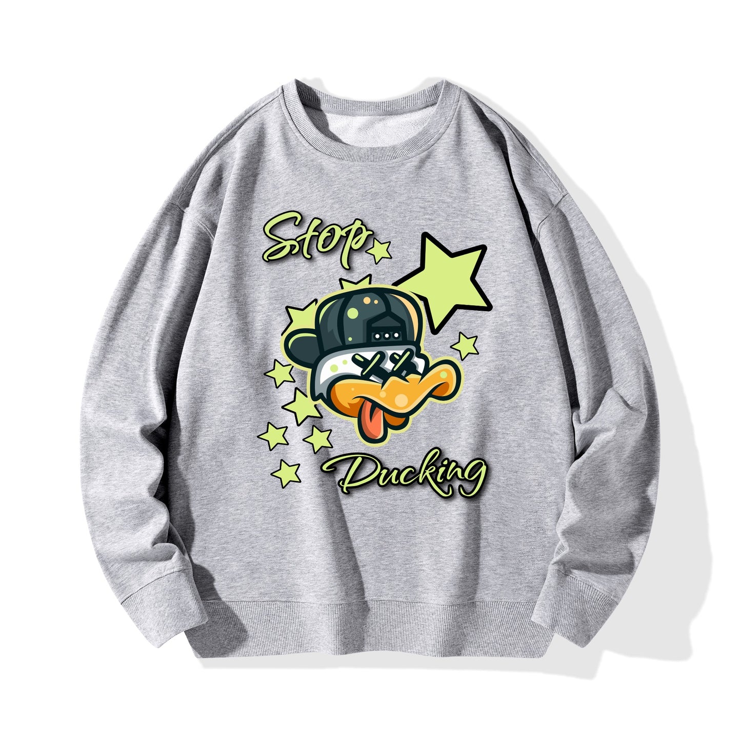 Stop Ducking Mens/Womens Adult Cotton Sweater Shirt