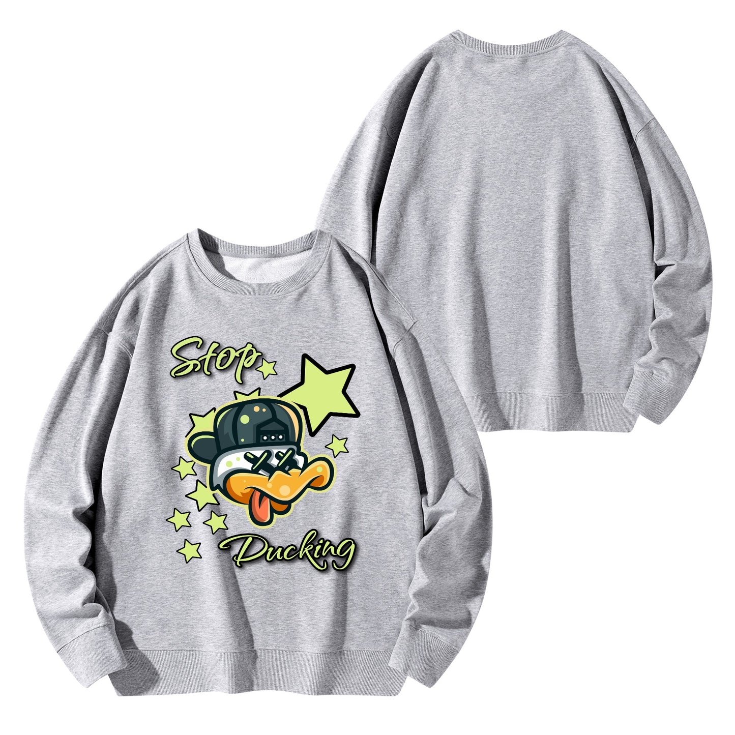 Stop Ducking Mens/Womens Adult Cotton Sweater Shirt