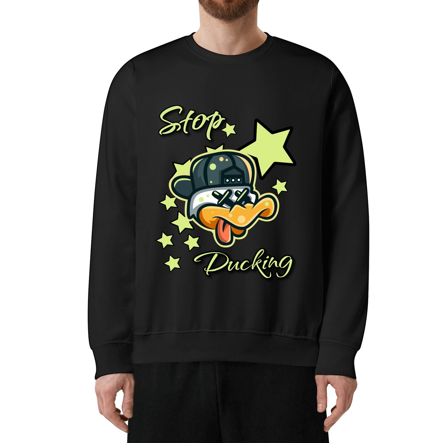 Stop Ducking Mens/Womens Adult Cotton Sweater Shirt