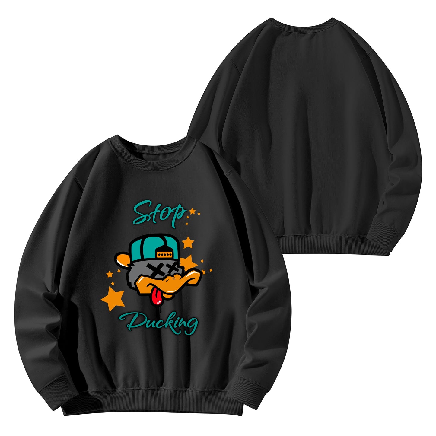 Star Duck Mens/Womens Adult Cotton Sweater Shirt