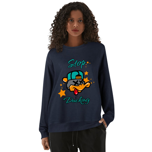 Star Duck Mens/Womens Adult Cotton Sweater Shirt