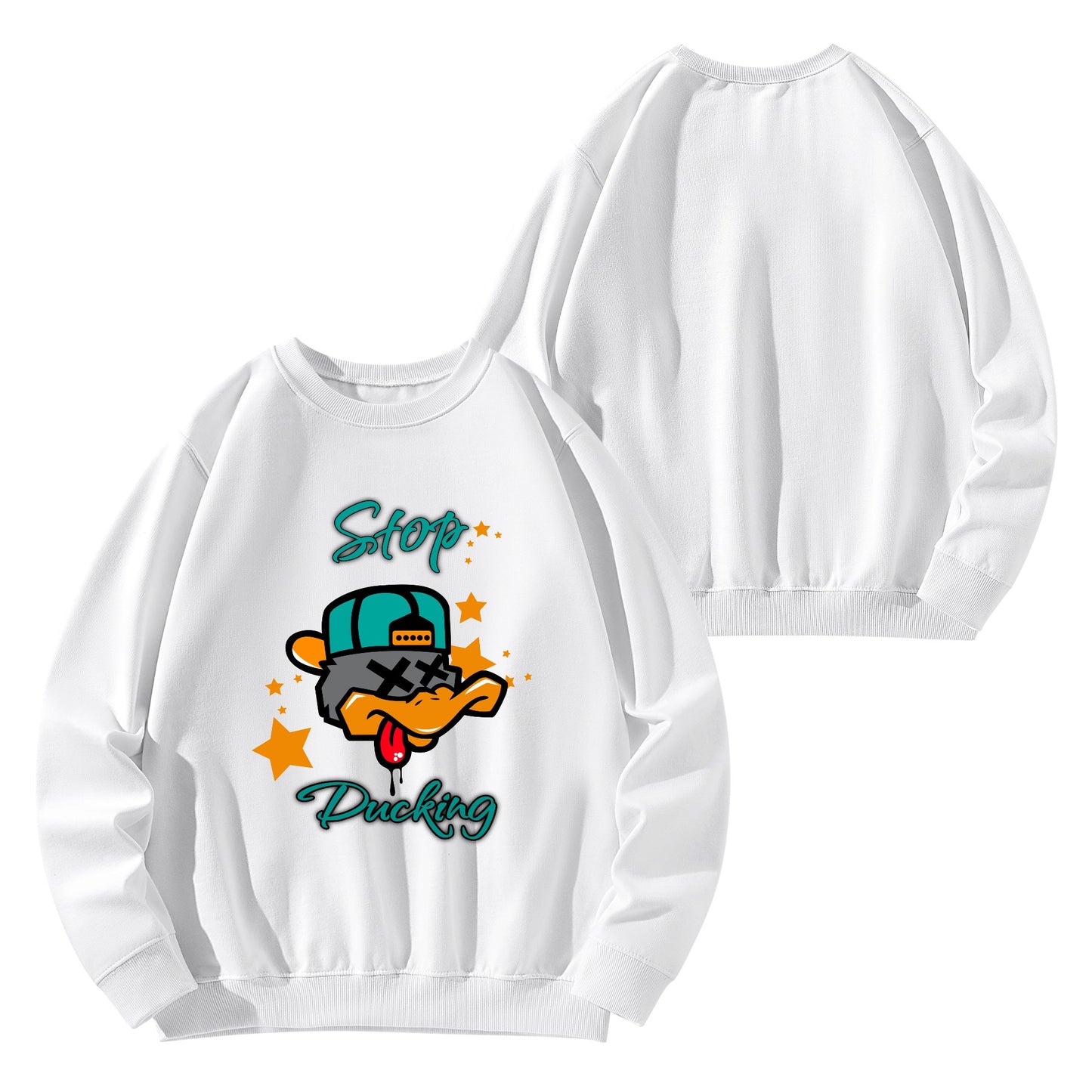 Star Duck Mens/Womens Adult Cotton Sweater Shirt