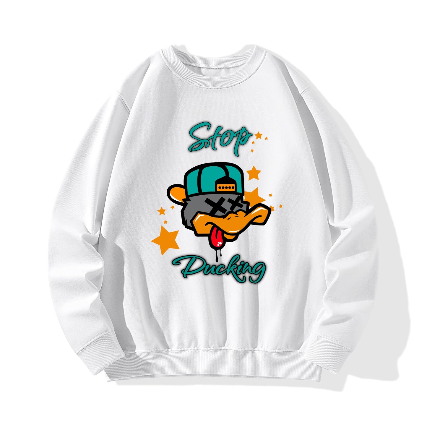 Star Duck Mens/Womens Adult Cotton Sweater Shirt