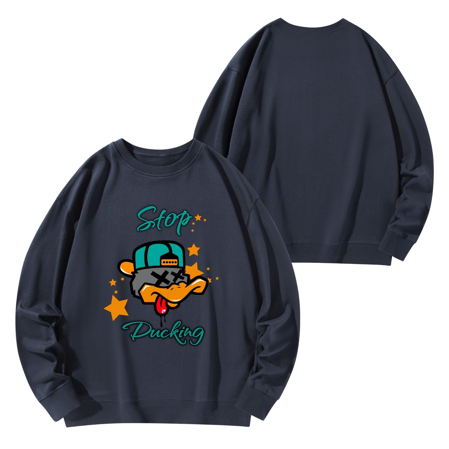 Star Duck Mens/Womens Adult Cotton Sweater Shirt