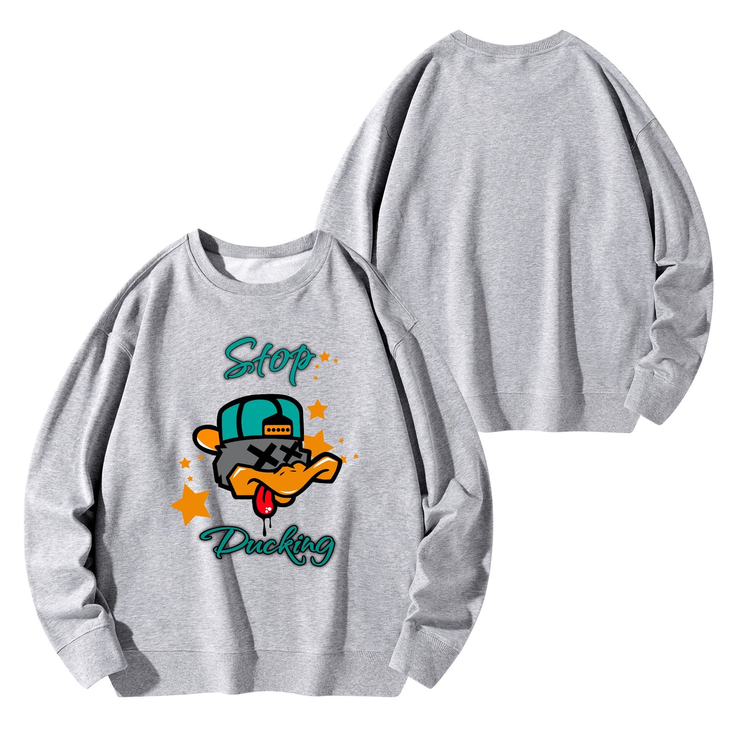 Star Duck Mens/Womens Adult Cotton Sweater Shirt