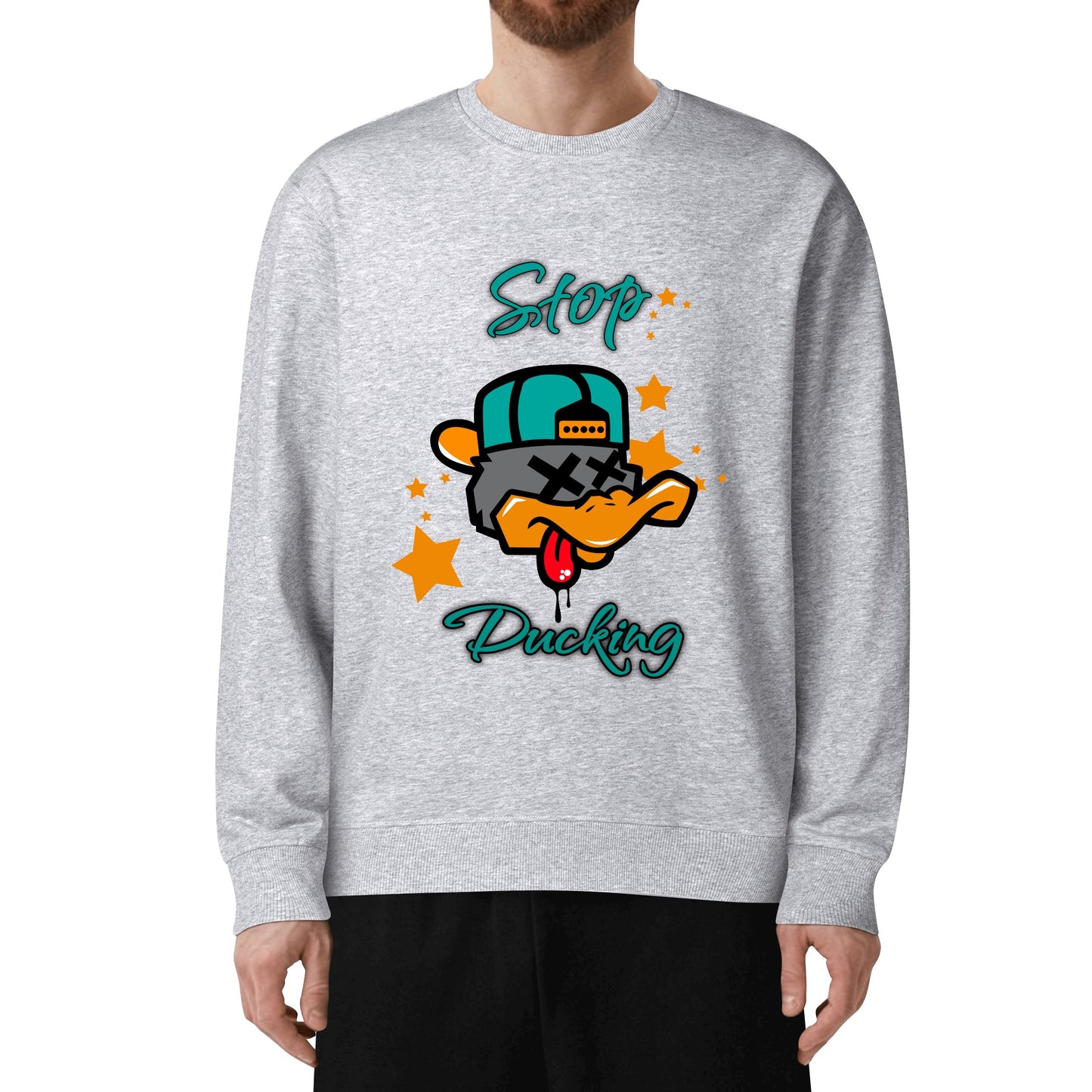 Star Duck Mens/Womens Adult Cotton Sweater Shirt