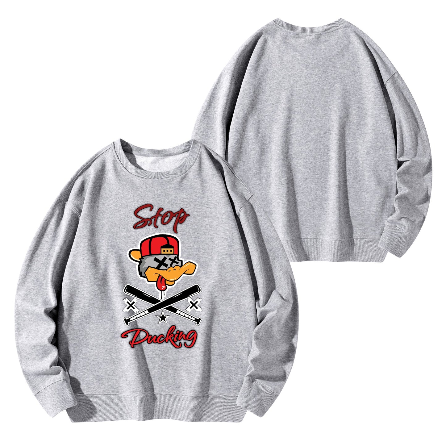 Stop Ducking Mens/Womens Adult Cotton Sweater Shirt