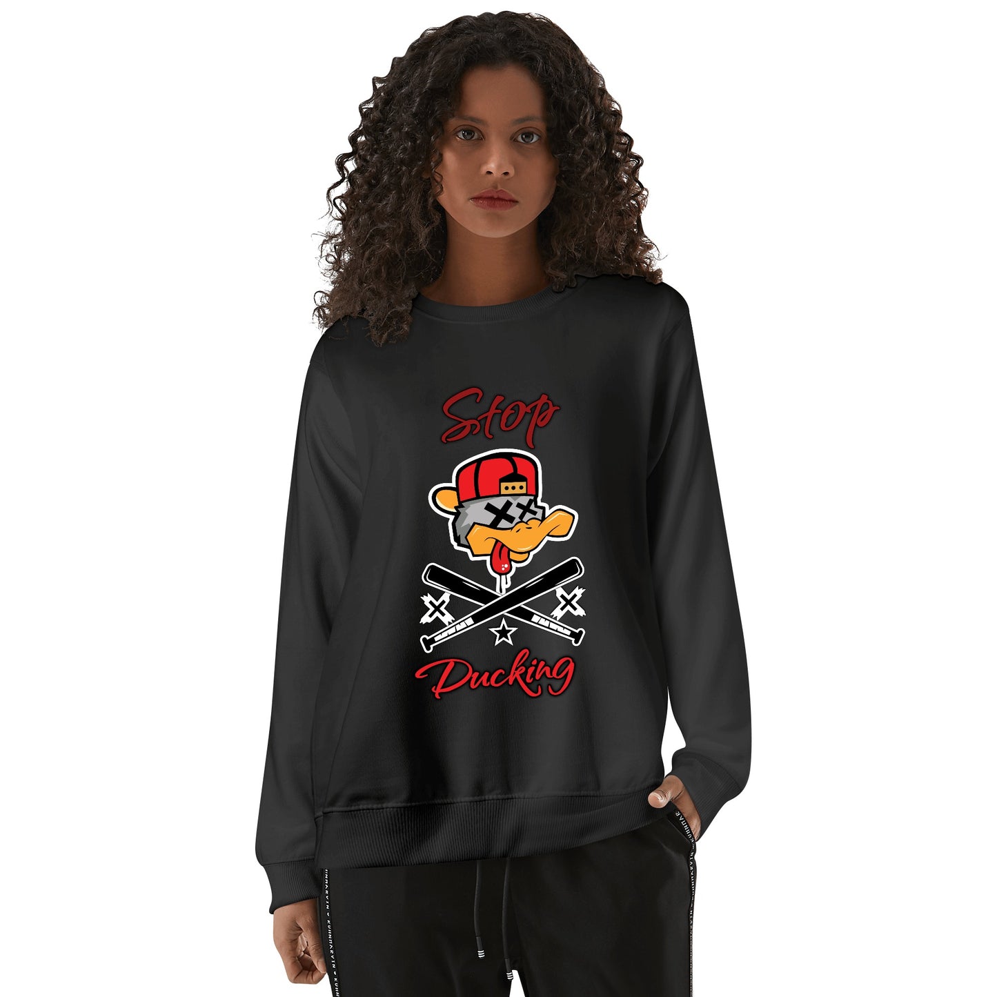 Stop Ducking Mens/Womens Adult Cotton Sweater Shirt