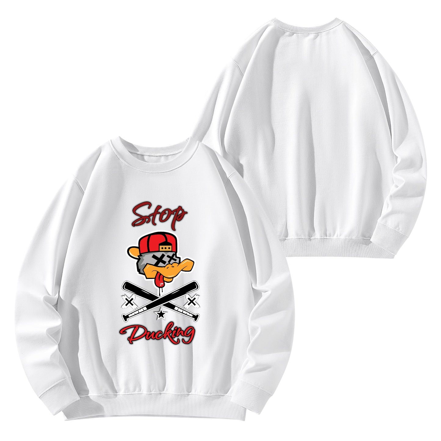 Stop Ducking Mens/Womens Adult Cotton Sweater Shirt