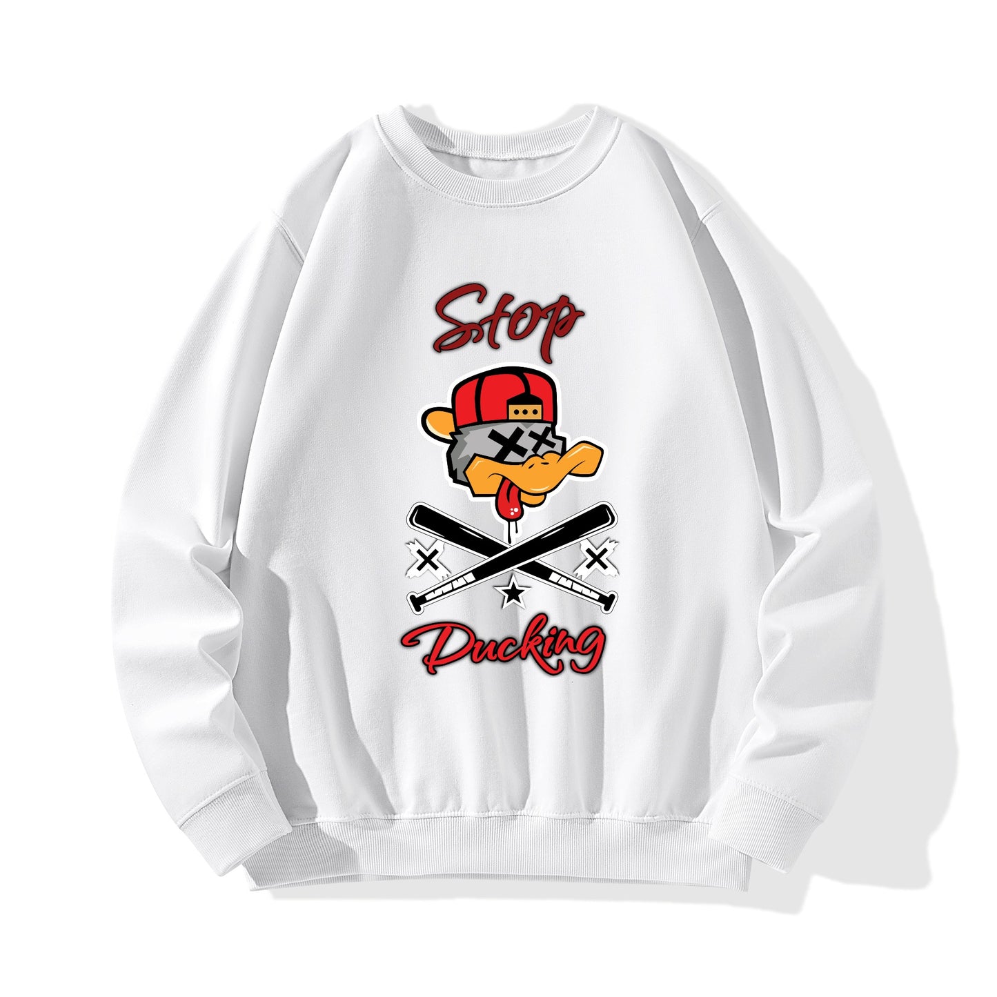 Stop Ducking Mens/Womens Adult Cotton Sweater Shirt